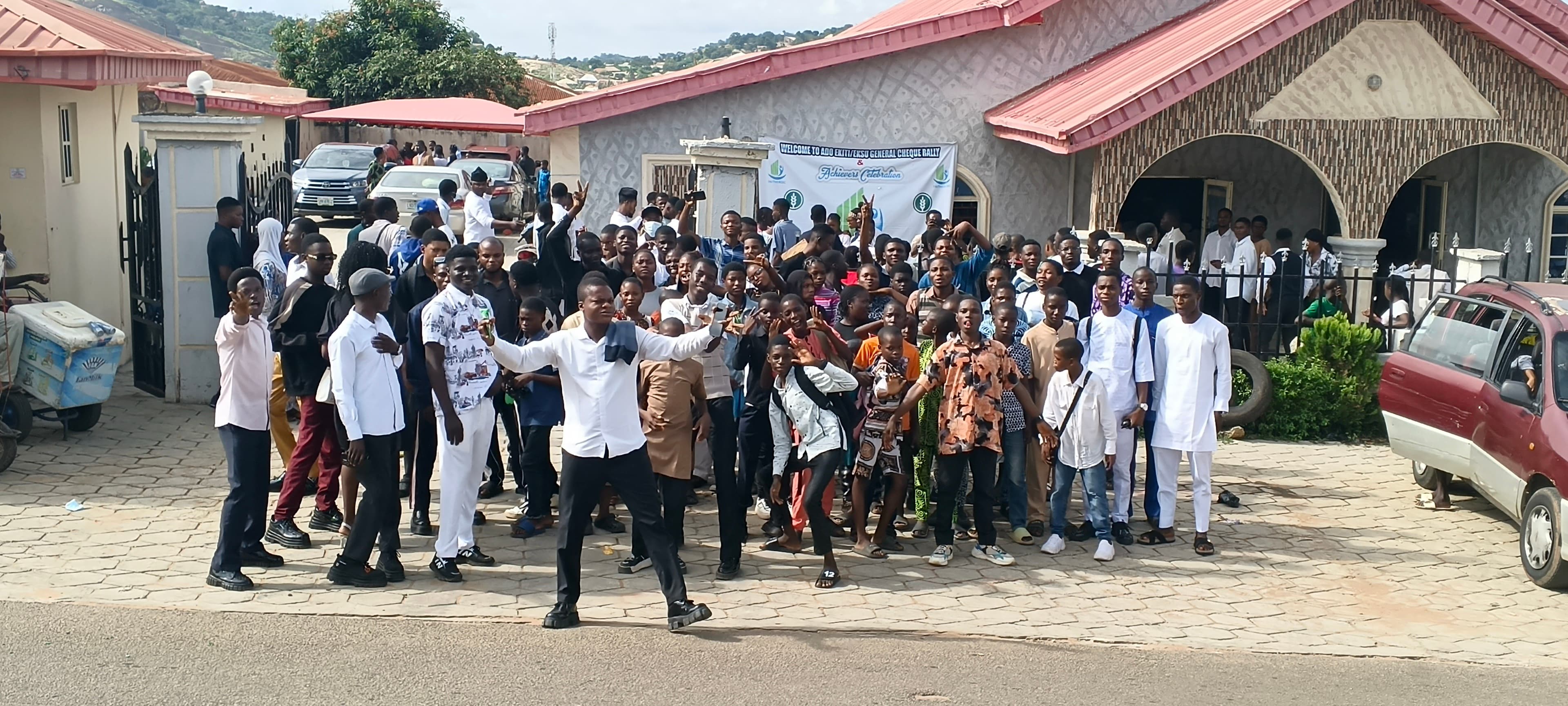 AGNIX Check Rally - Dynamic Group Celebration Photo